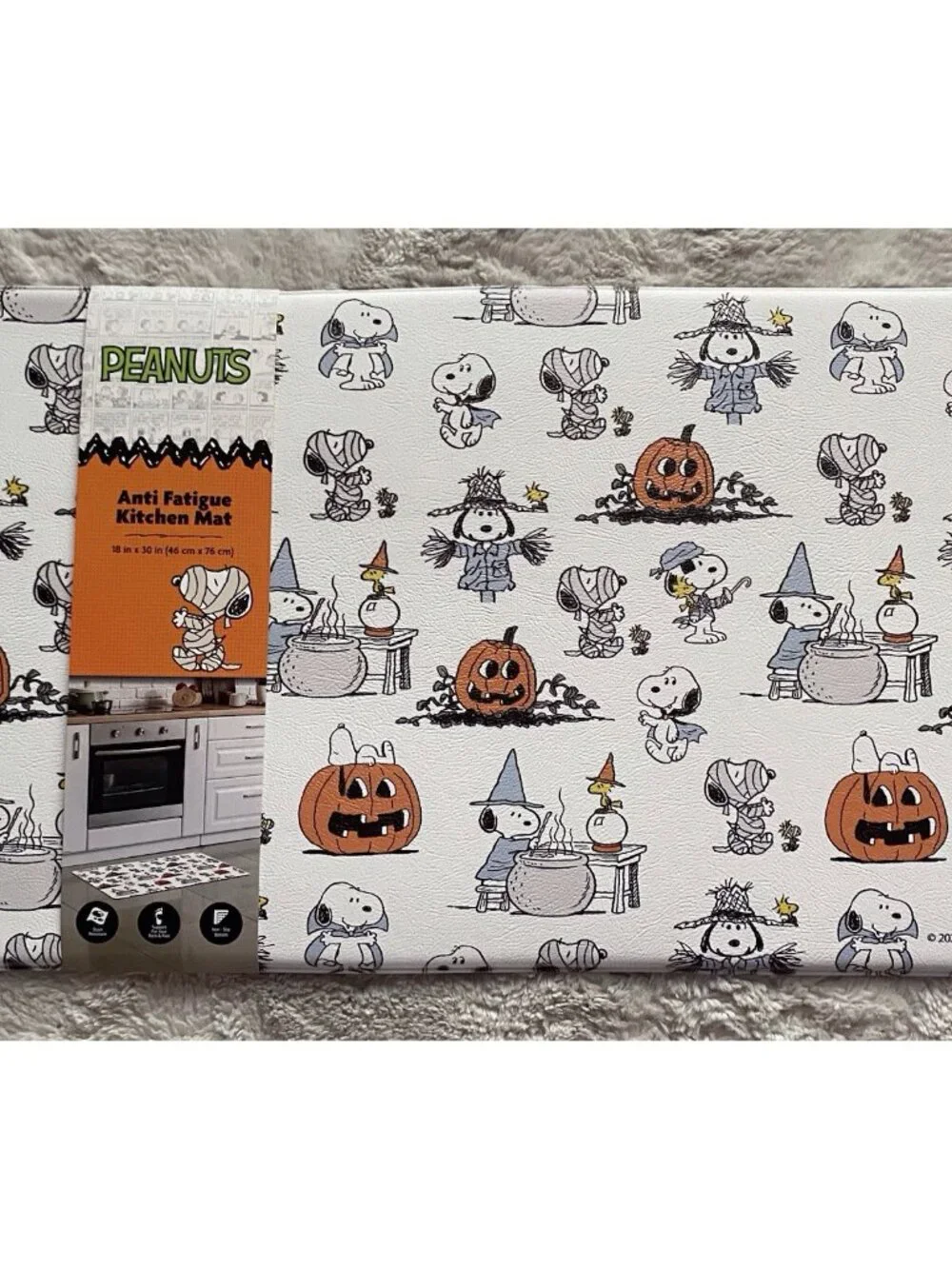 Peanuts Snoopy Woodstock Kitchen Mat Anti Fatigue 18x30” Halloween Costumes NEW